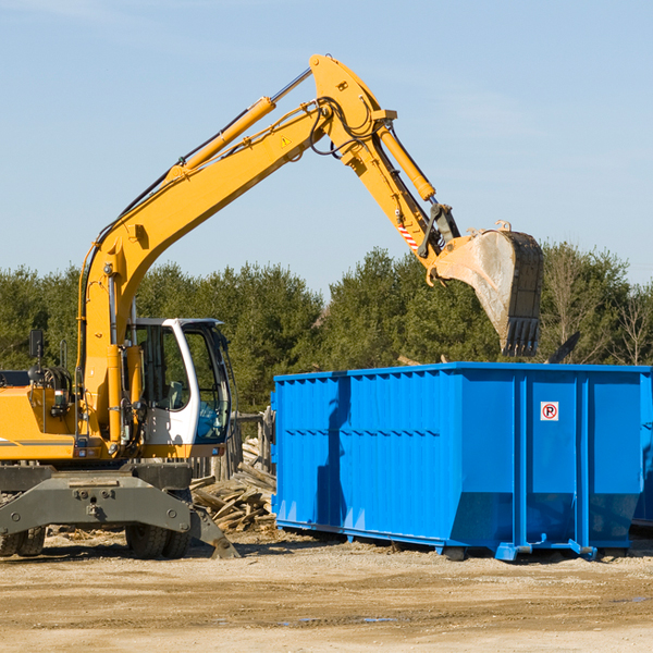 are there any restrictions on where a residential dumpster can be placed in Bonny Doon California